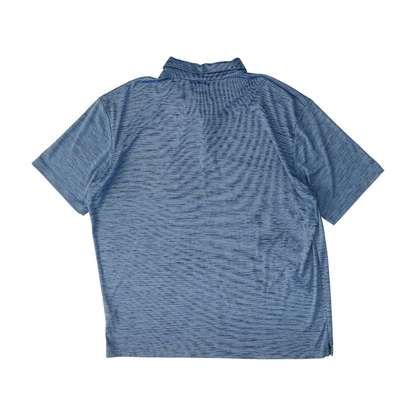 Blue Abstract Short Sleeve Polo