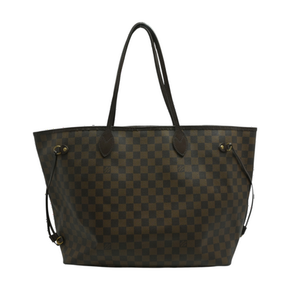 Brown Neverfull GM in Damier Ebene Canvas
