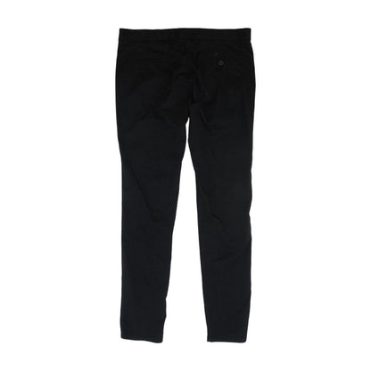Black Solid Chino Pants