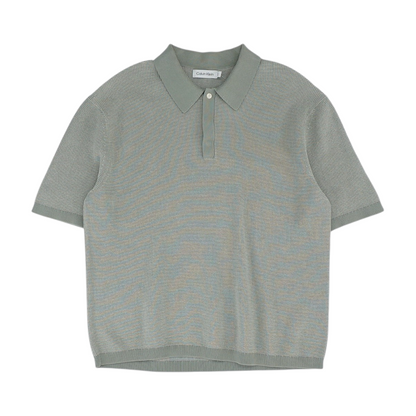 Green Solid Short Sleeve Polo