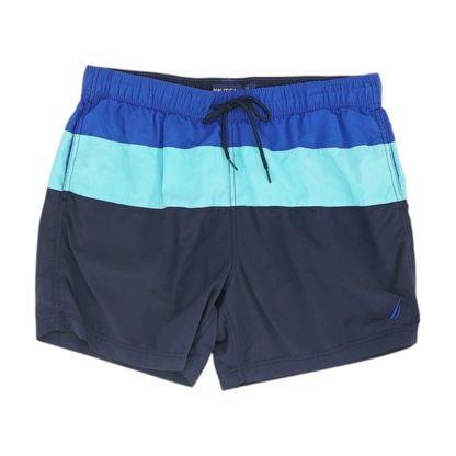 Blue Color Block Swim Bottom