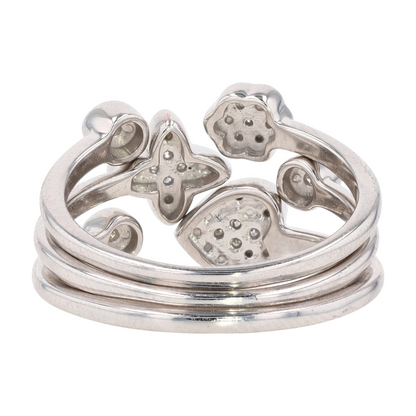 1/10 ctw Sterling Silver Diamond Fashion Ring