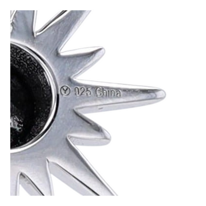 1 ctw Sterling Silver Black Diamond Pendant Necklace