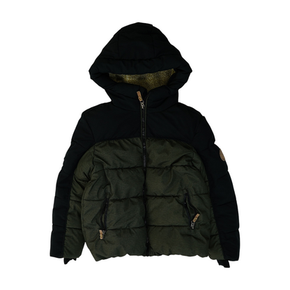 Green Color Block Jacket