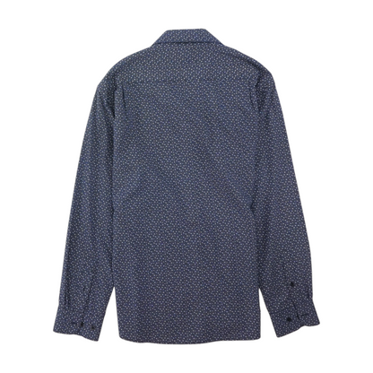 Navy Floral Long Sleeve Button Down