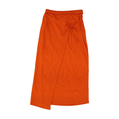 Orange Midi Skirt