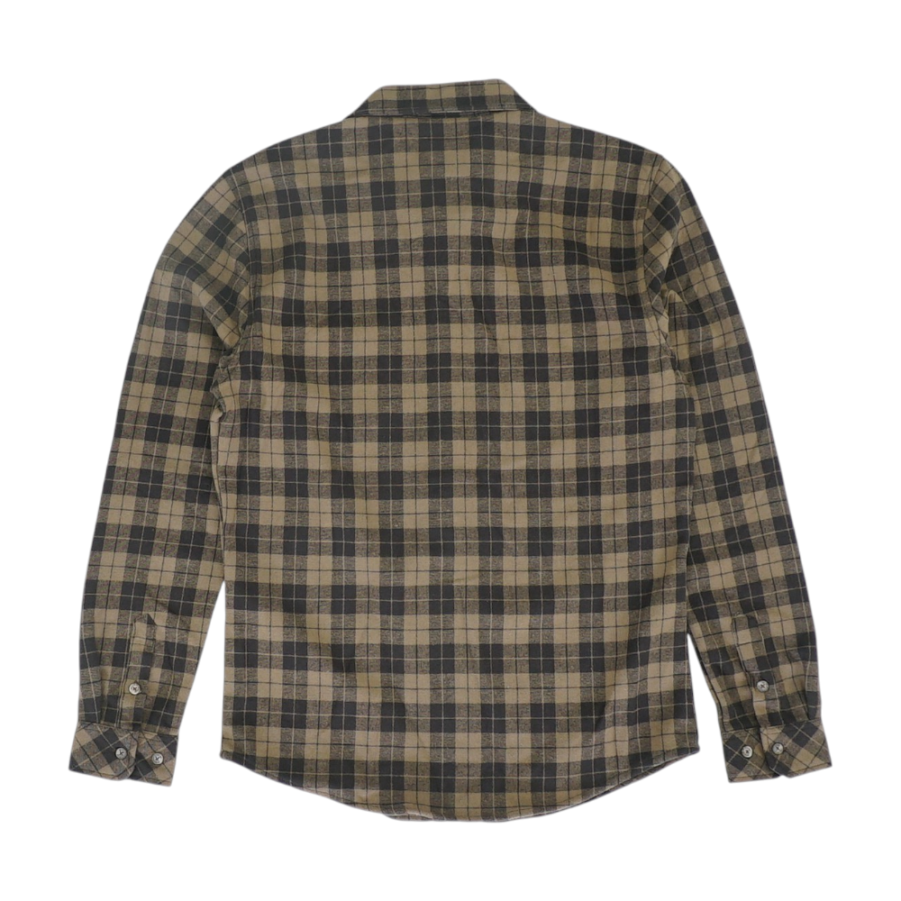 Brown Plaid Flannel Button Down