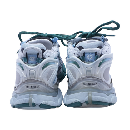 Runner Sneaker in Blue, White, and Grey