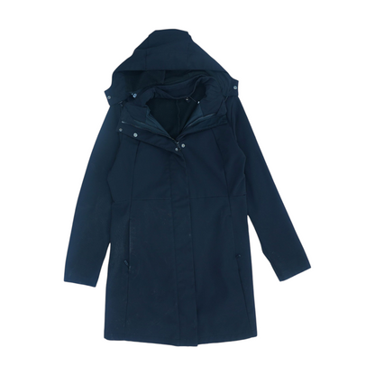 Black Solid Rain Jacket