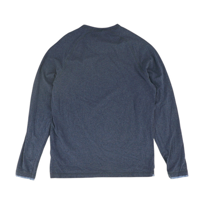 Navy Solid Henley T-Shirt