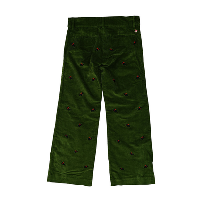 Green Print Pants