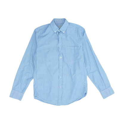 Blue Striped Long Sleeve Button Down