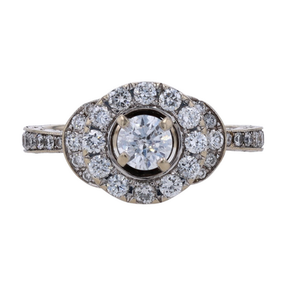 3/4 ctw 14K White Gold Diamond Engagement Ring