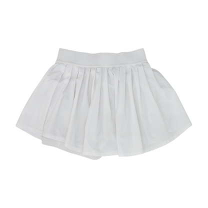 White Solid Active Shorts