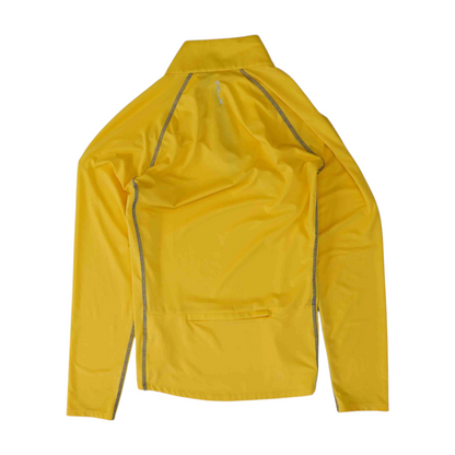 Yellow Solid 1/4 Zip Pullover
