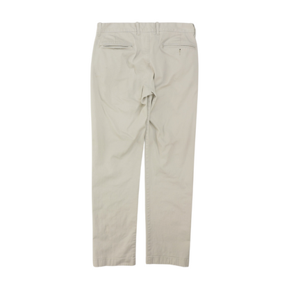 Beige Straight Pants