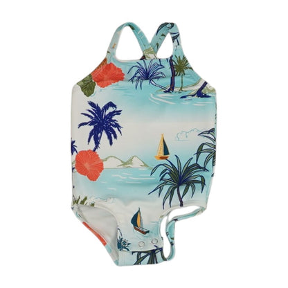 Blue Tropical One-Piece