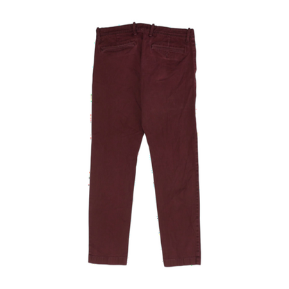 Burgundy Regular Pants