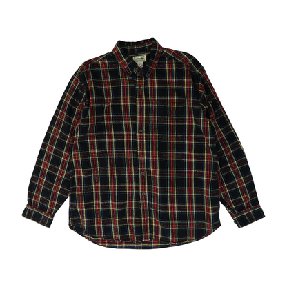 Multi Plaid Flannel Button Down