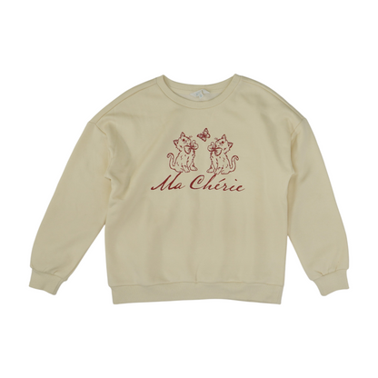 Beige Sweatshirt Pullover