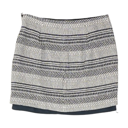 Navy Striped Mini Skirt