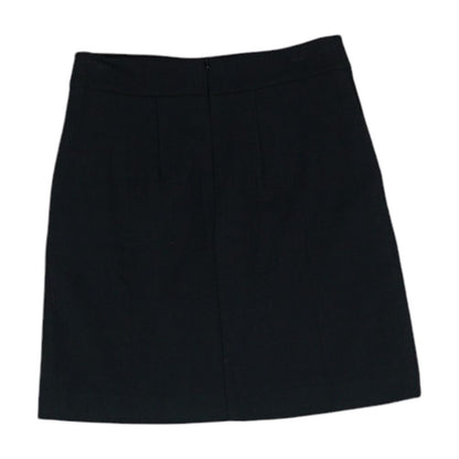 Black Solid Mini Skirt