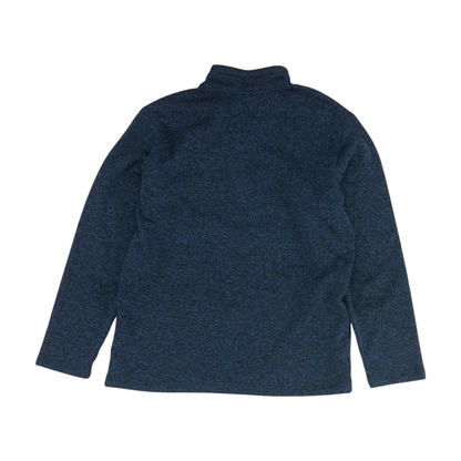 Blue Solid 1/4 Zip Sweater