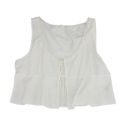 White Cropped Blouse