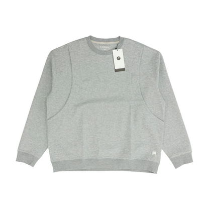 Gray Solid Sweatshirt Pullover