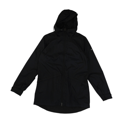 Black Solid Rain Jacket