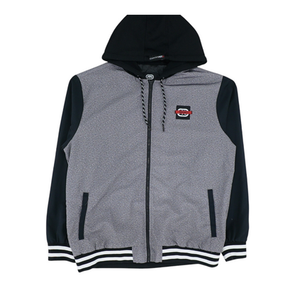 Gray Color Block Jacket