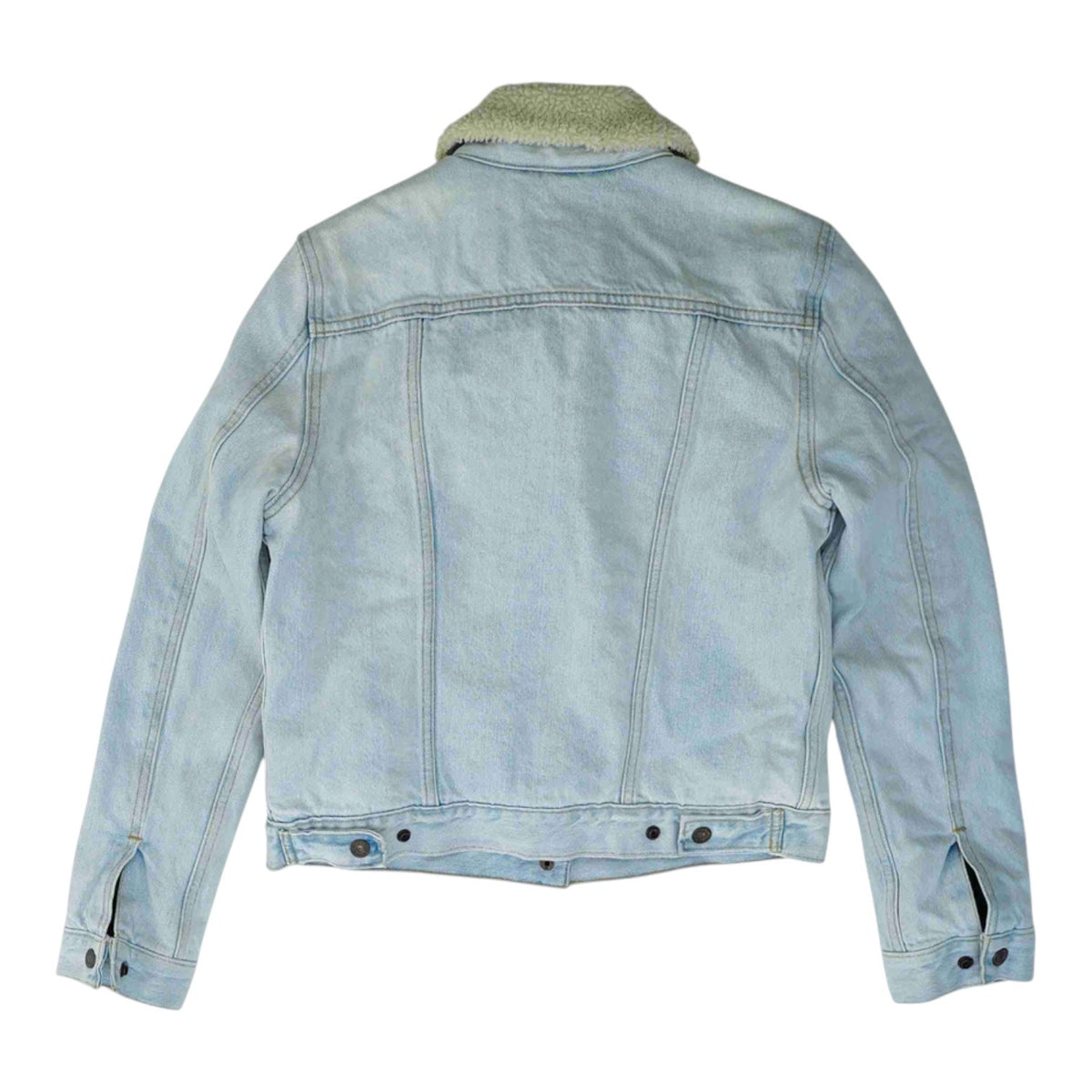 Blue Solid Denim Jacket