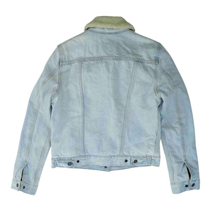 Blue Solid Denim Jacket