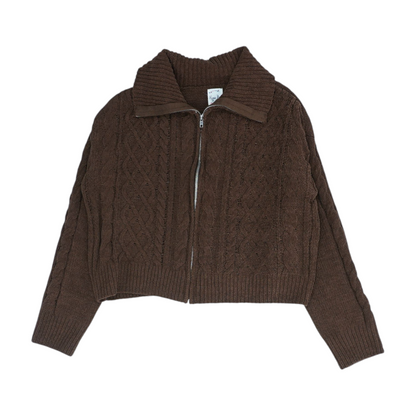 Brown Cardigan Sweater