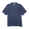 Blue Solid Short Sleeve Polo