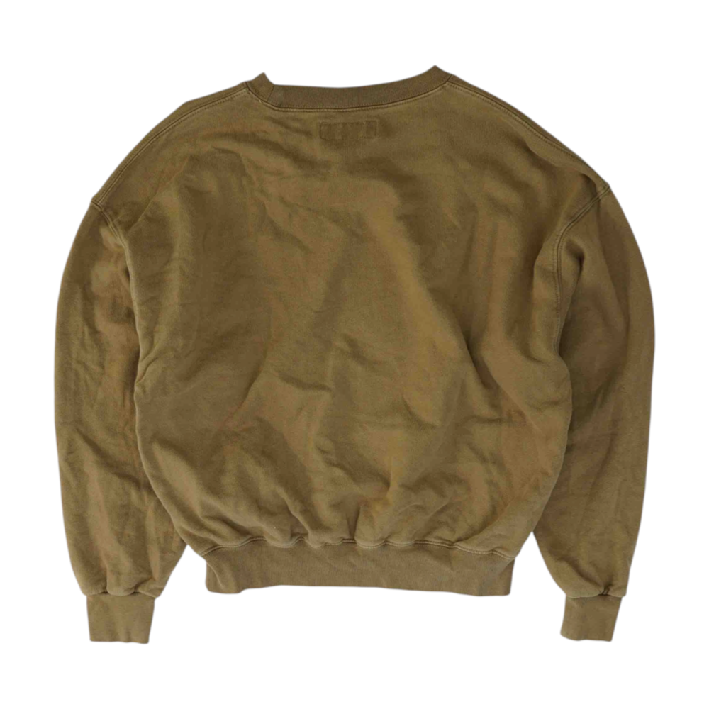 Brown Solid Sweatshirt Pullover