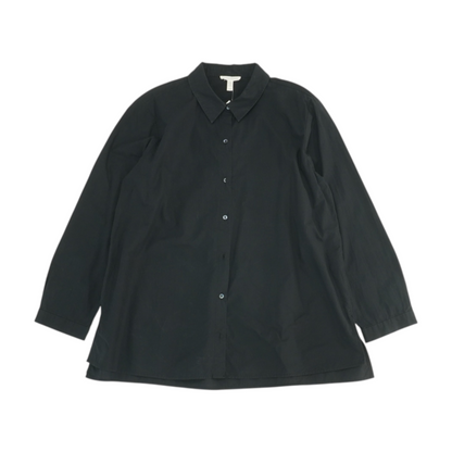 Black Petite Button Down