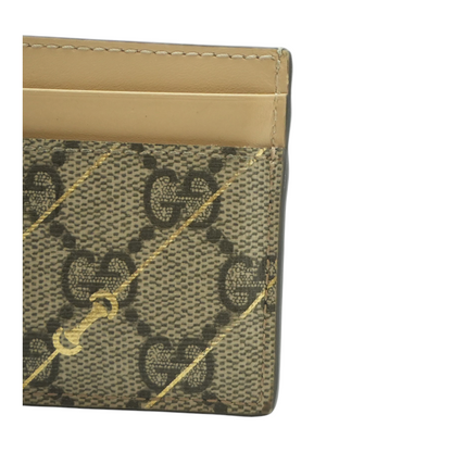 GG Supreme Canvas Horsebit Card Holder