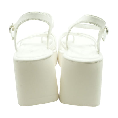 White Wedge Sandals