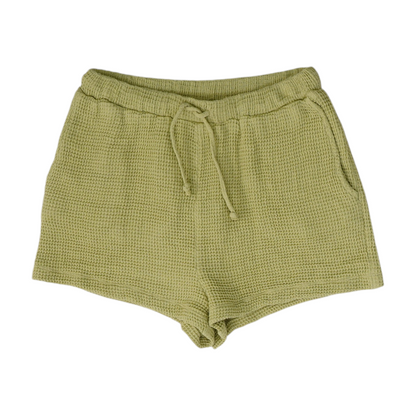 Green Solid Active Shorts