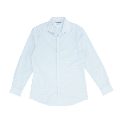 White Check Long Sleeve Button Down