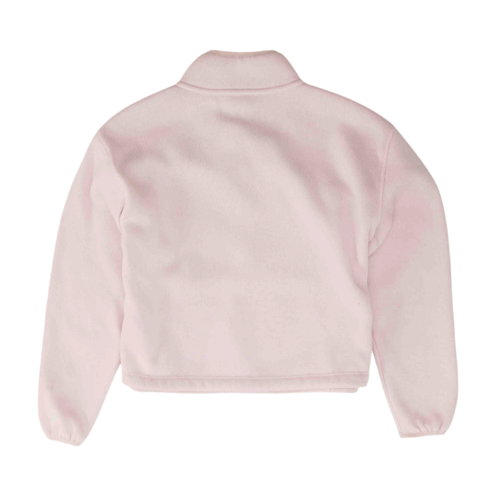 Pink Solid 1/4 Zip Pullover