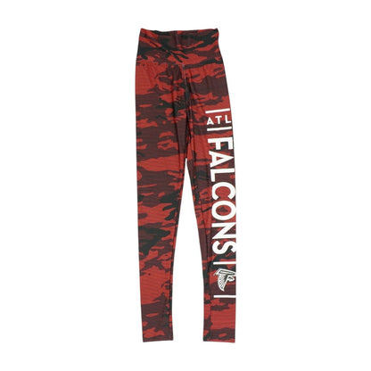 Red Atlanta Falcons Camo Leggings
