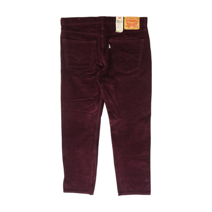 Burgundy Tapered Pants