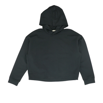 Black Solid Hoodie Pullover