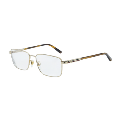 Gold Rectangle Prescription Eyewear