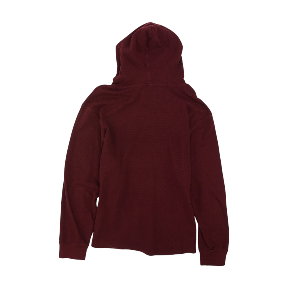 Maroon Solid Hoodie Pullover
