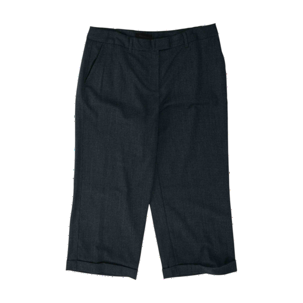Gray Check Dress Capris
