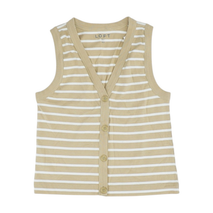 Beige Striped Blouse