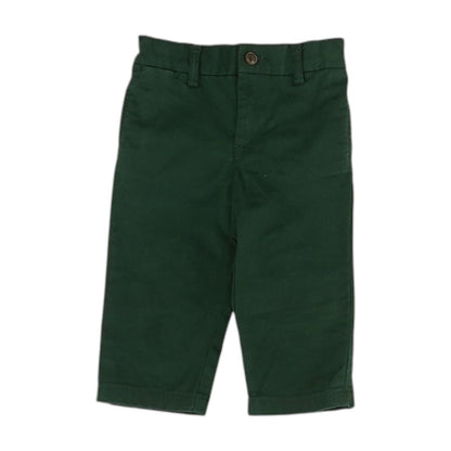 Green Solid Chino Pants